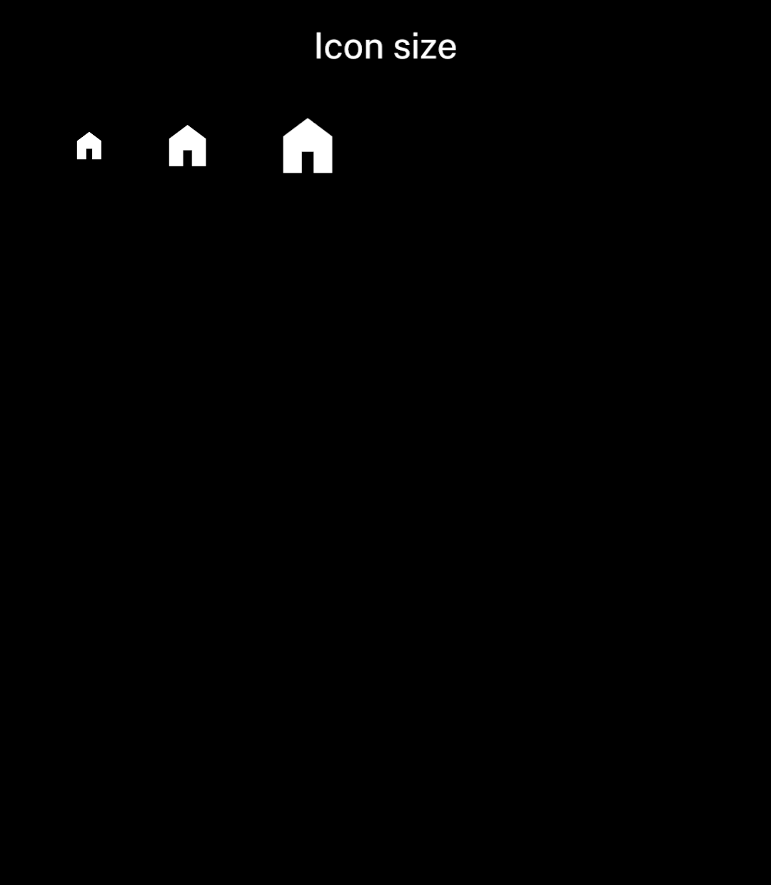 Home icons at three sizes.