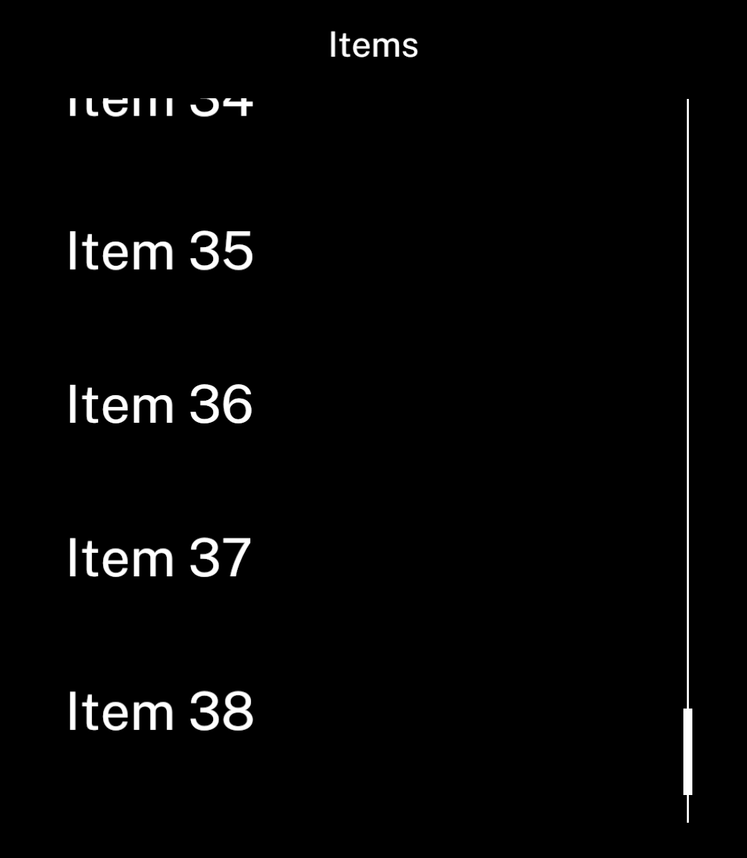 Additional rows loaded automatically while scrolling.