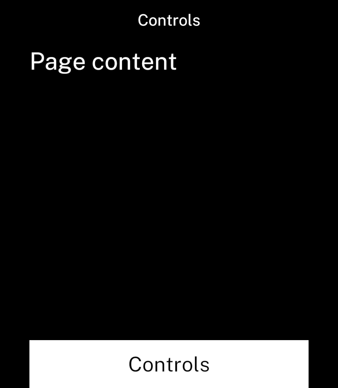 The same controls reaching the bottom edge of the screen.
