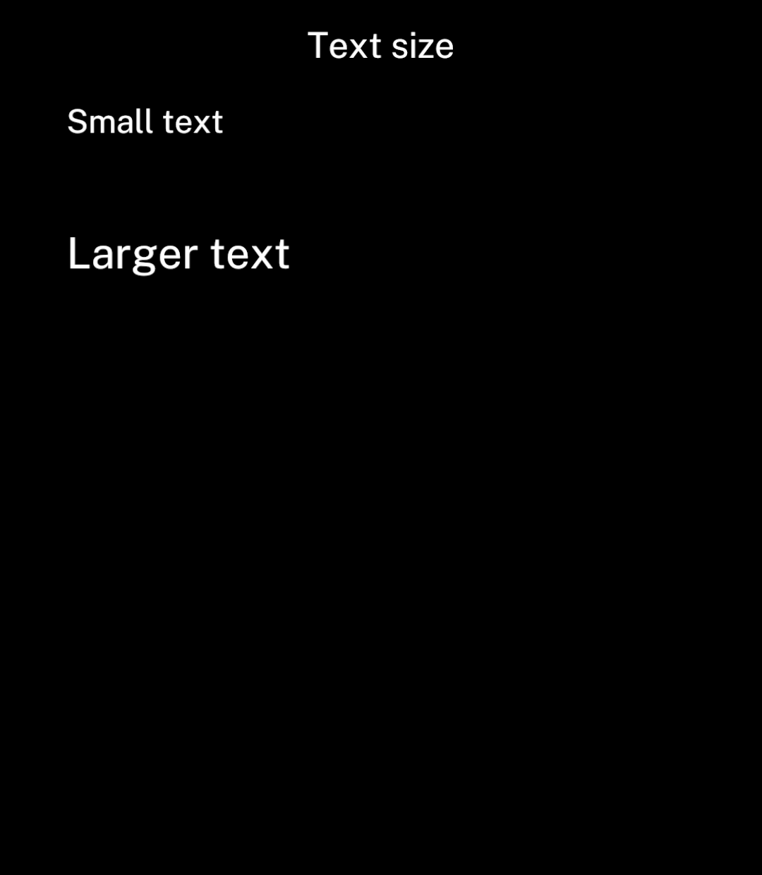 Text displayed at two sizes.