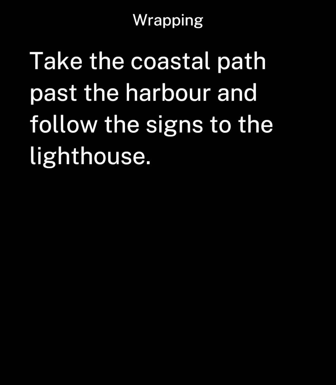 A paragraph wrapping onto several lines.
